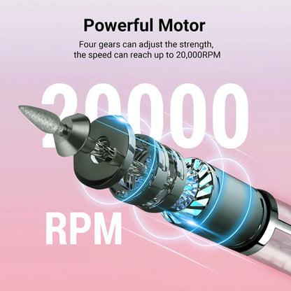 20000RPM Electric Nail Polisher Rechargeable Nail Polisher Nails
